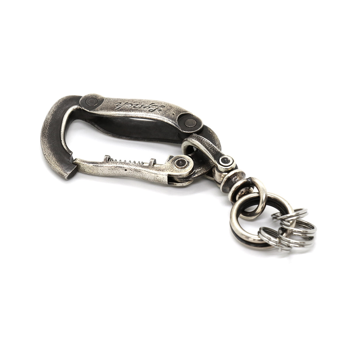 "Lynch Silversmith" LNC809 Carabina + LNC805 Joint(U type) + LNC804 Key Ring