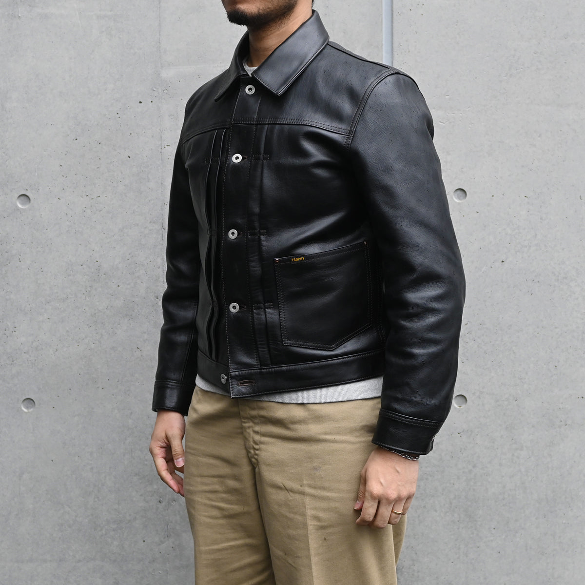 Button Jacket Genuine Horsehide / TRL-24