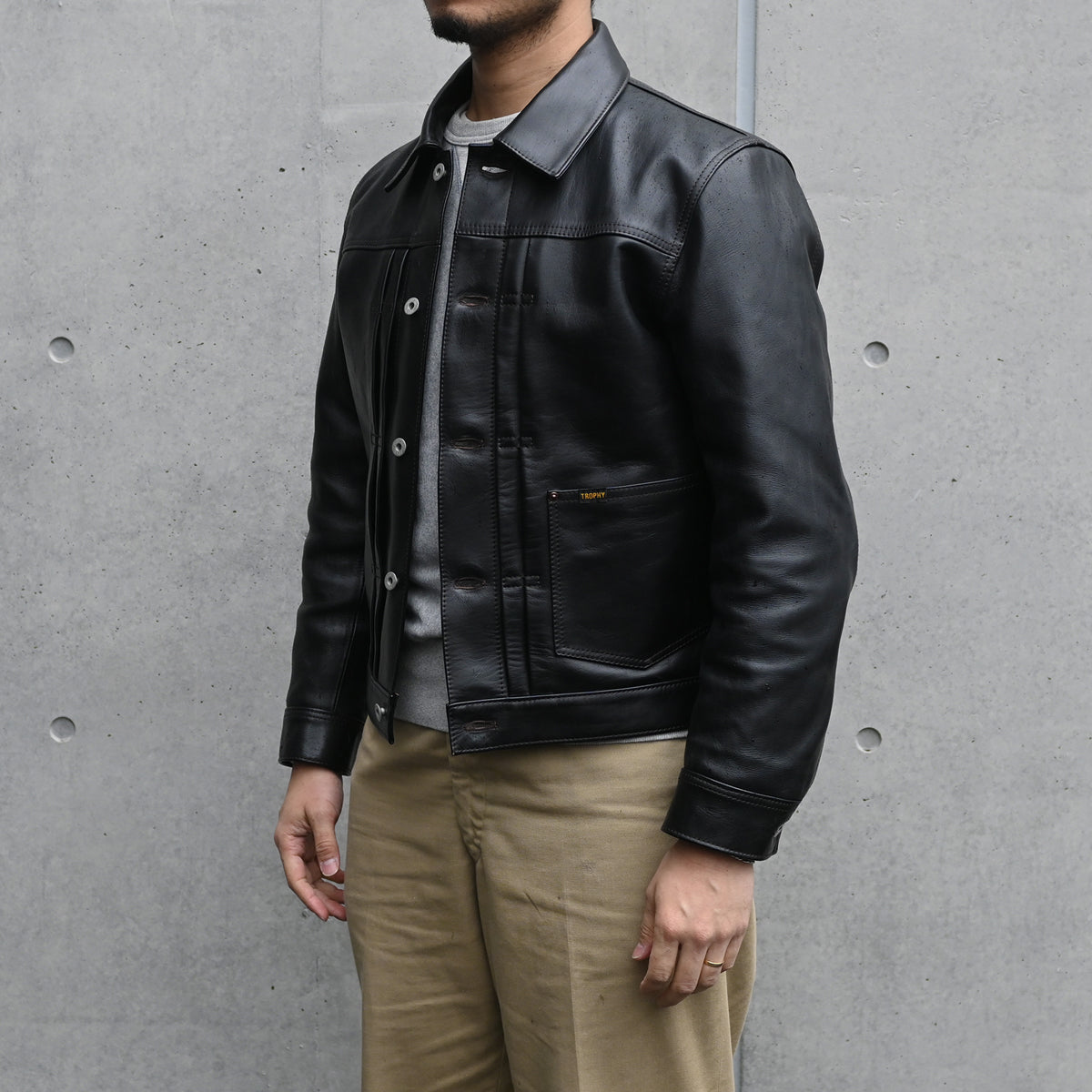 Button Jacket Genuine Horsehide / TRL-24