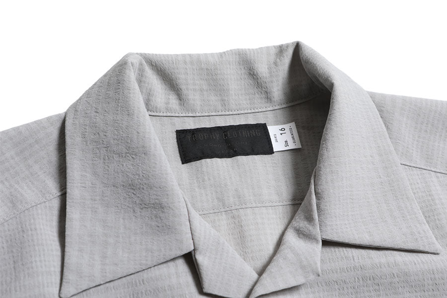 "MONOCHROME" Utility Shadow Check S/S Shirt / TR25SS-411