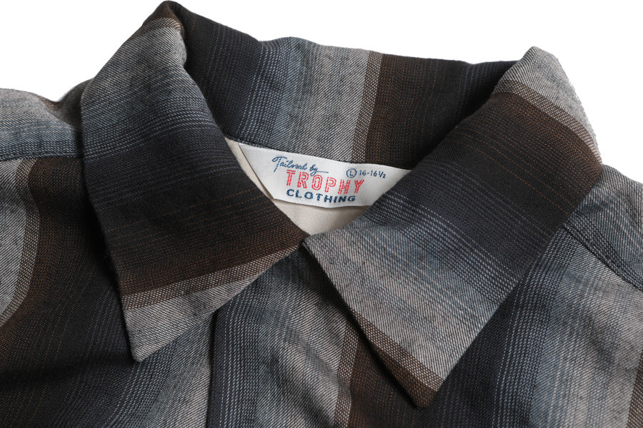 Town Craft Rayon Stripe L/S Shirt / TR25SS-403