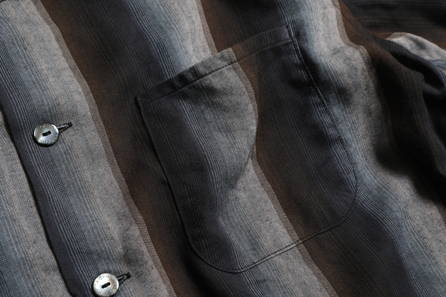 Town Craft Rayon Stripe L/S Shirt / TR25SS-403