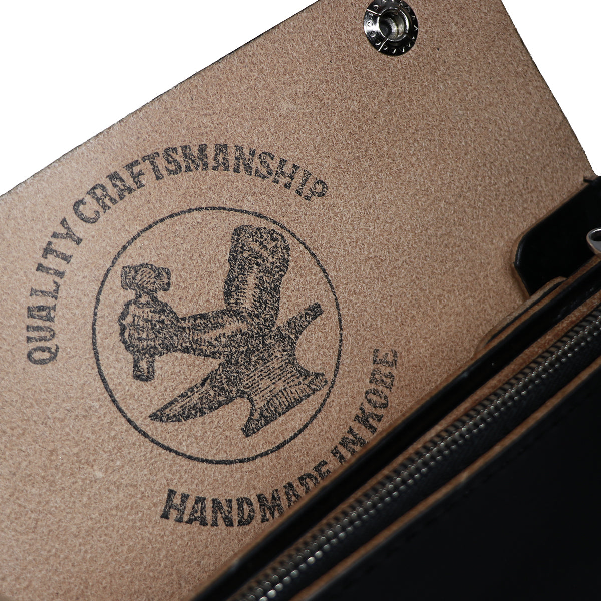"Lynch Silversmith"Biker Wallet Bridle Leather