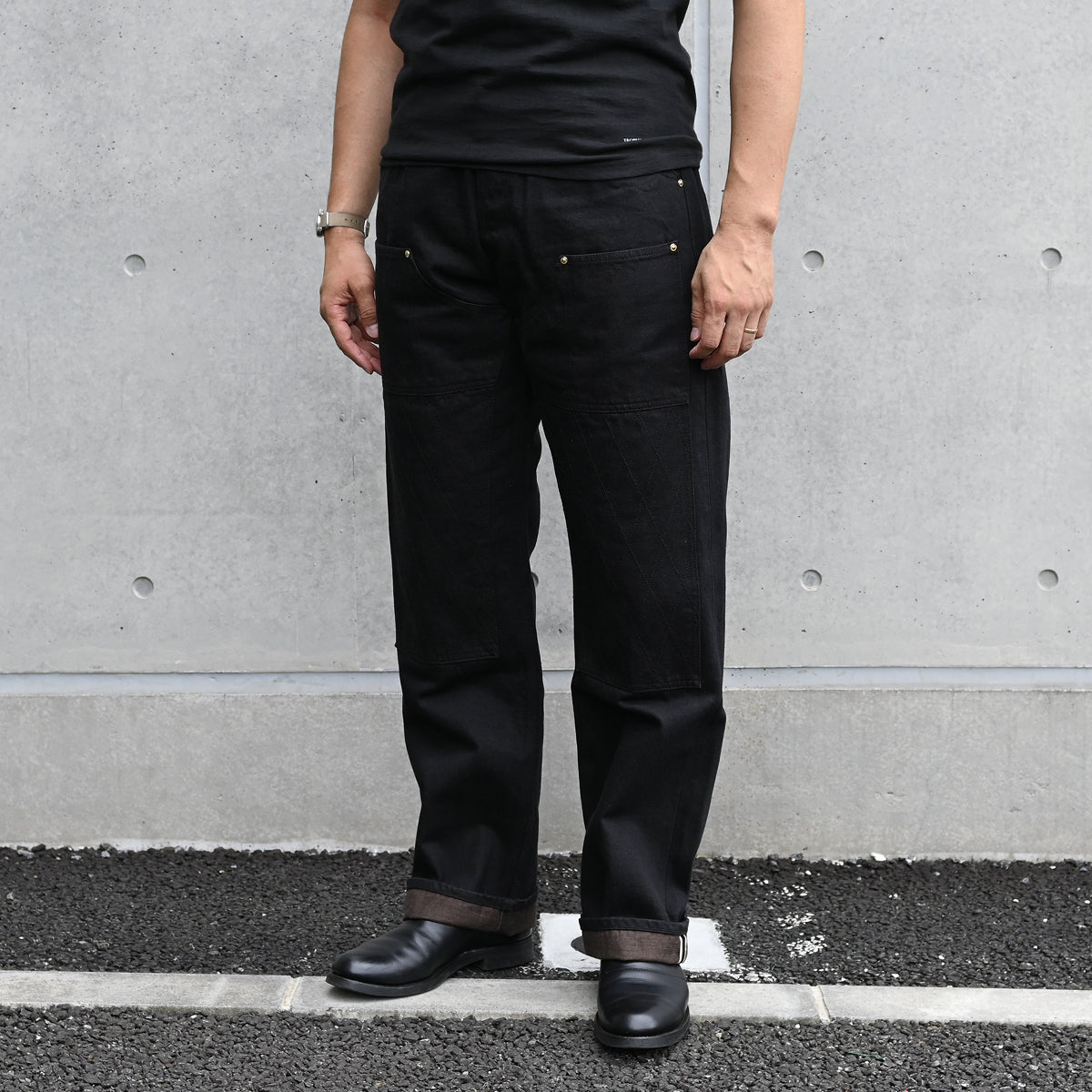 W Knee Standard Blackie Denim / Lot.1906
