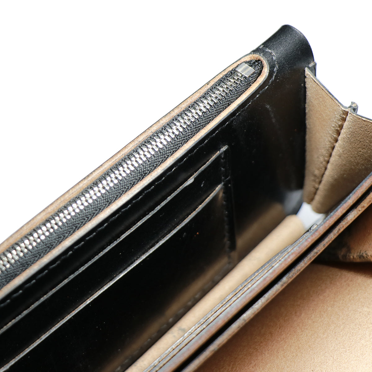 "Lynch Silversmith" Develop Biker Wallet Bridle Leather