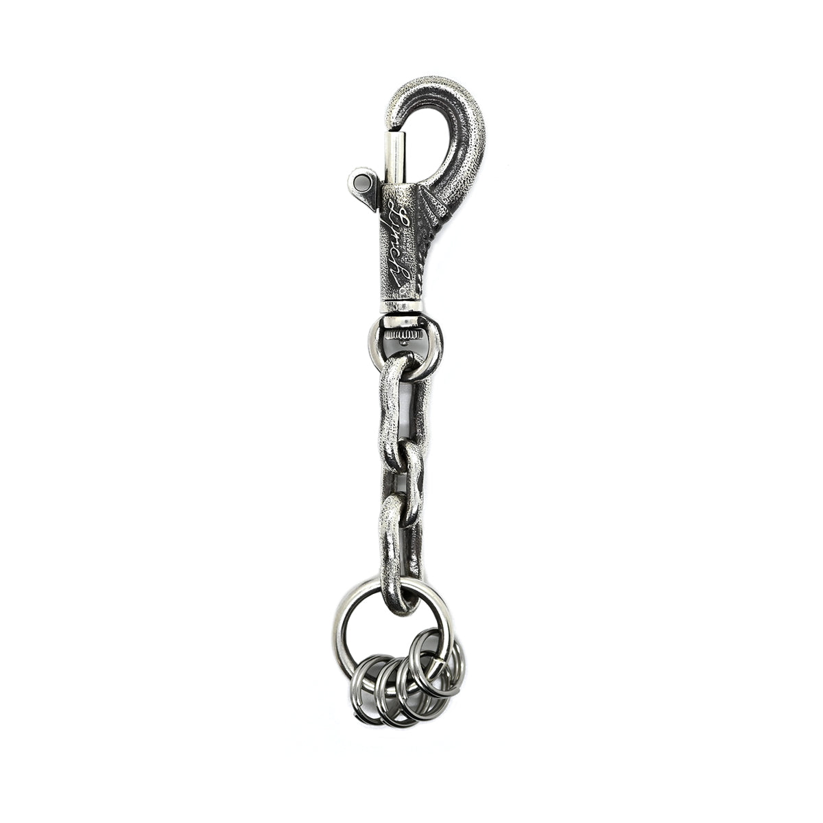 "Lynch Silversmith" LNC613 Grab + LNC409 Dog Bone (L) 2pcs + LNC410 Dog Bone (S) 1pc + LNC804 Key Ring