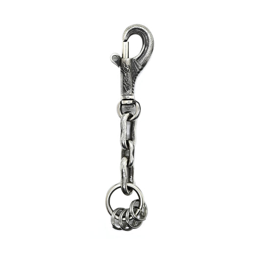 "Lynch Silversmith" LNC613 Grab + LNC409 Dog Bone(L)2pcs + LNC410 Dog Bone(S)1pcs + LNC804 Key Ring