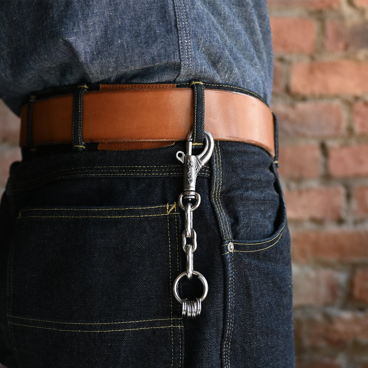 "Lynch Silversmith" LNC613 Grab + LNC409 Dog Bone (L) 2pcs + LNC410 Dog Bone (S) 1pc + LNC804 Key Ring