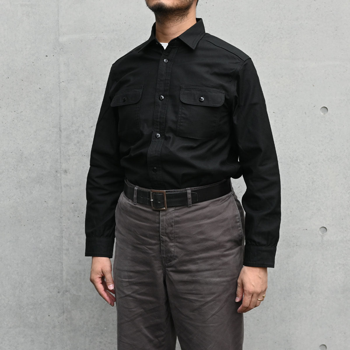 Harvest Back Satin Shirt / TR25AW-402