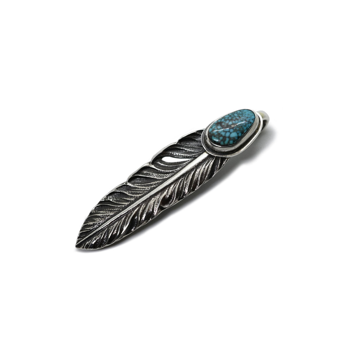 "Lynch Silversmith" Turquoise Feather(M) Kingman(KM02)