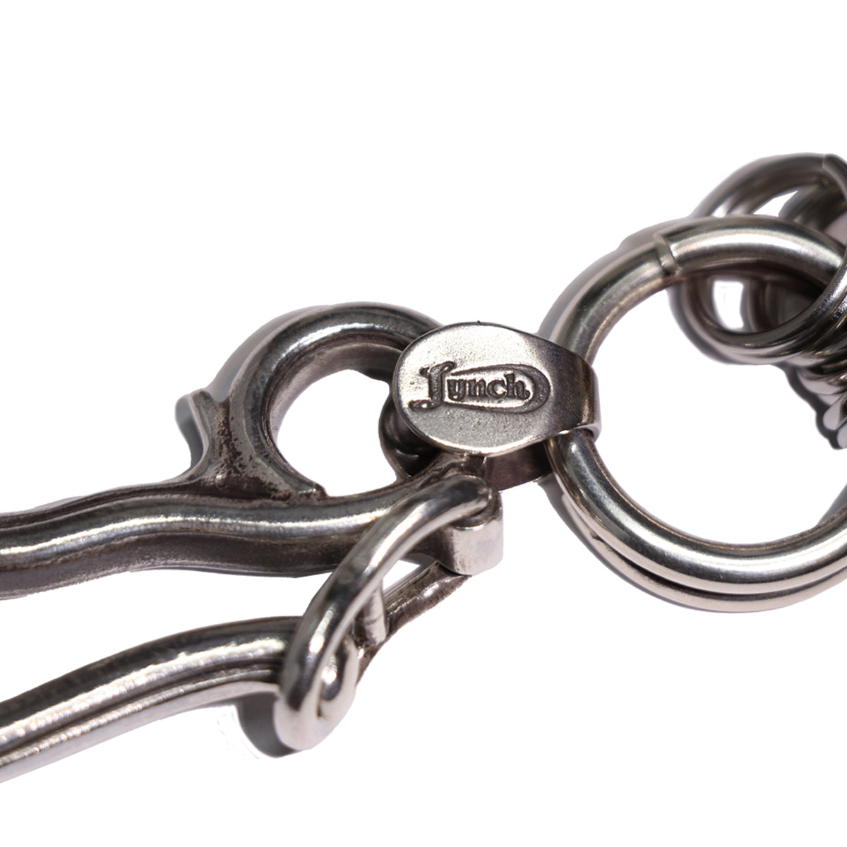 "Lynch Silversmith" LNC616 Rib Hook + LNC813L End Cap Long + LNC804 Key Ring