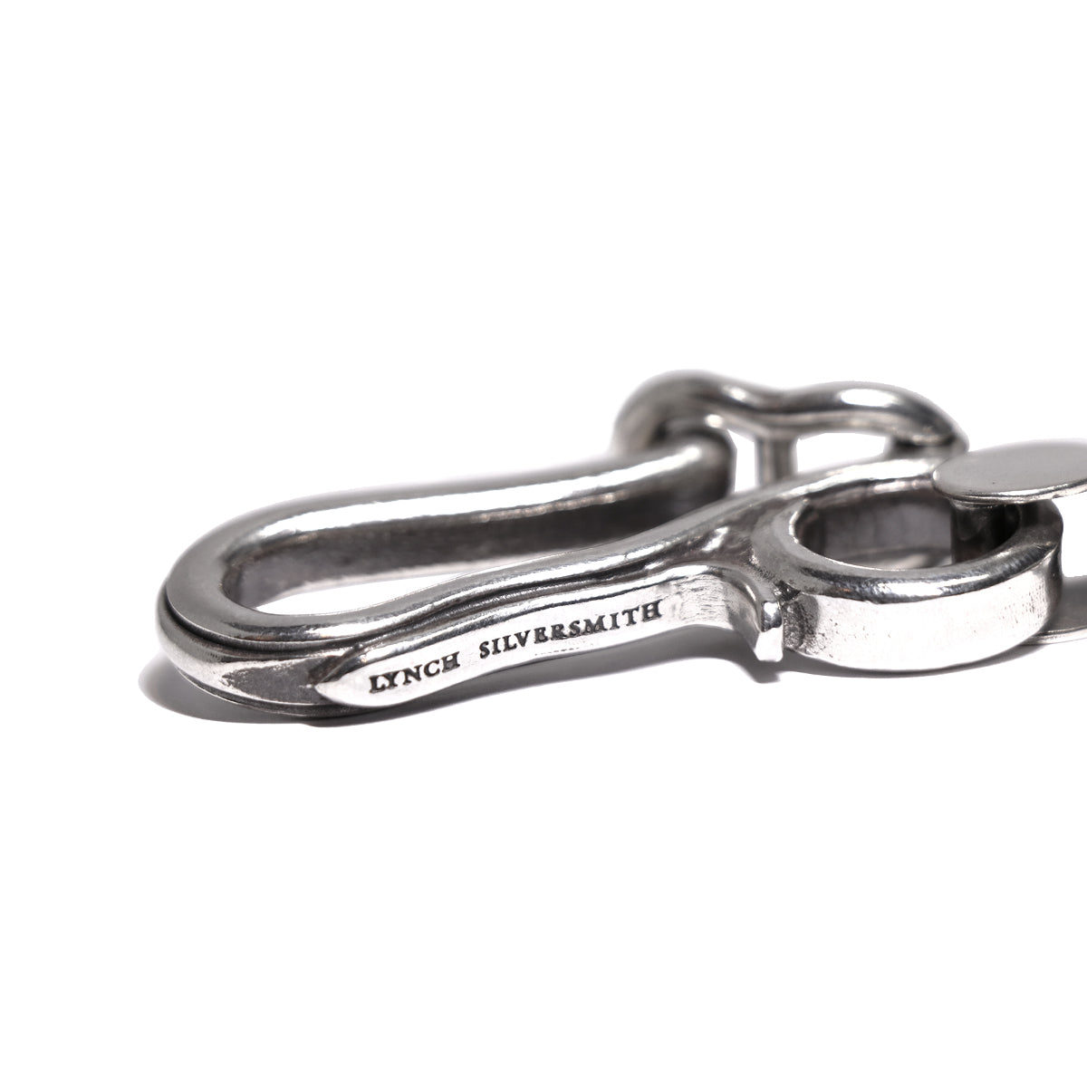 "Lynch Silversmith" LNC616 Rib Hook + LNC813L End Cap Long + LNC804 Key Ring