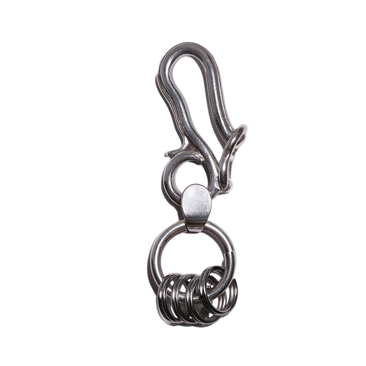 "Lynch Silversmith" LNC616 Rib Hook + LNC813L End Cap Long + LNC804 Key Ring