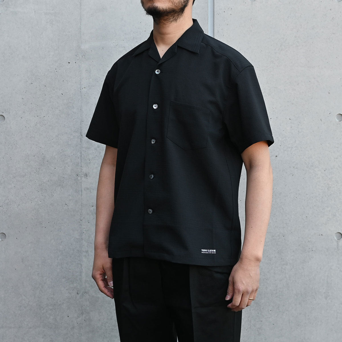 "MONOCHROME" Utility Shadow Check S/S Shirt / TR25SS-411