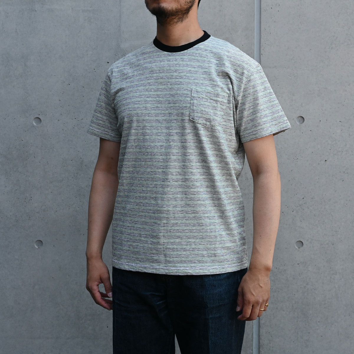 Multi Border S/S Tee / TR25SS-206