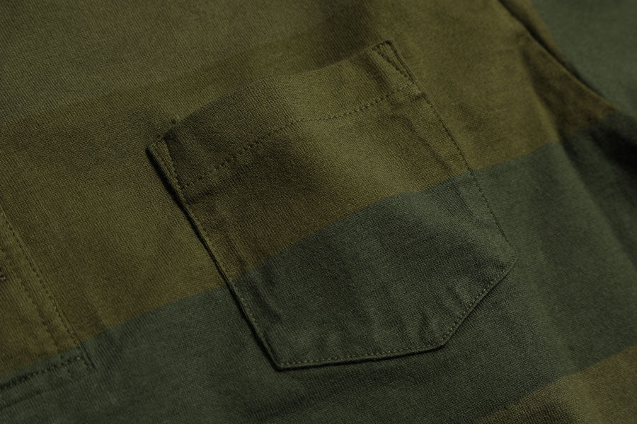OD 3 Color Henley Wide Border L/S Tee / TR25AW-201