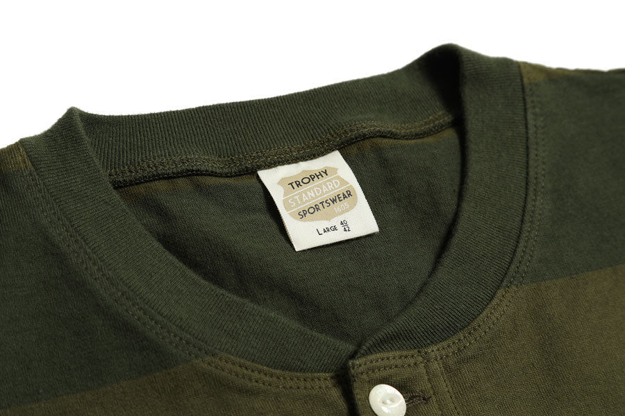 OD 3 Color Henley Wide Border L/S Tee / TR25AW-201
