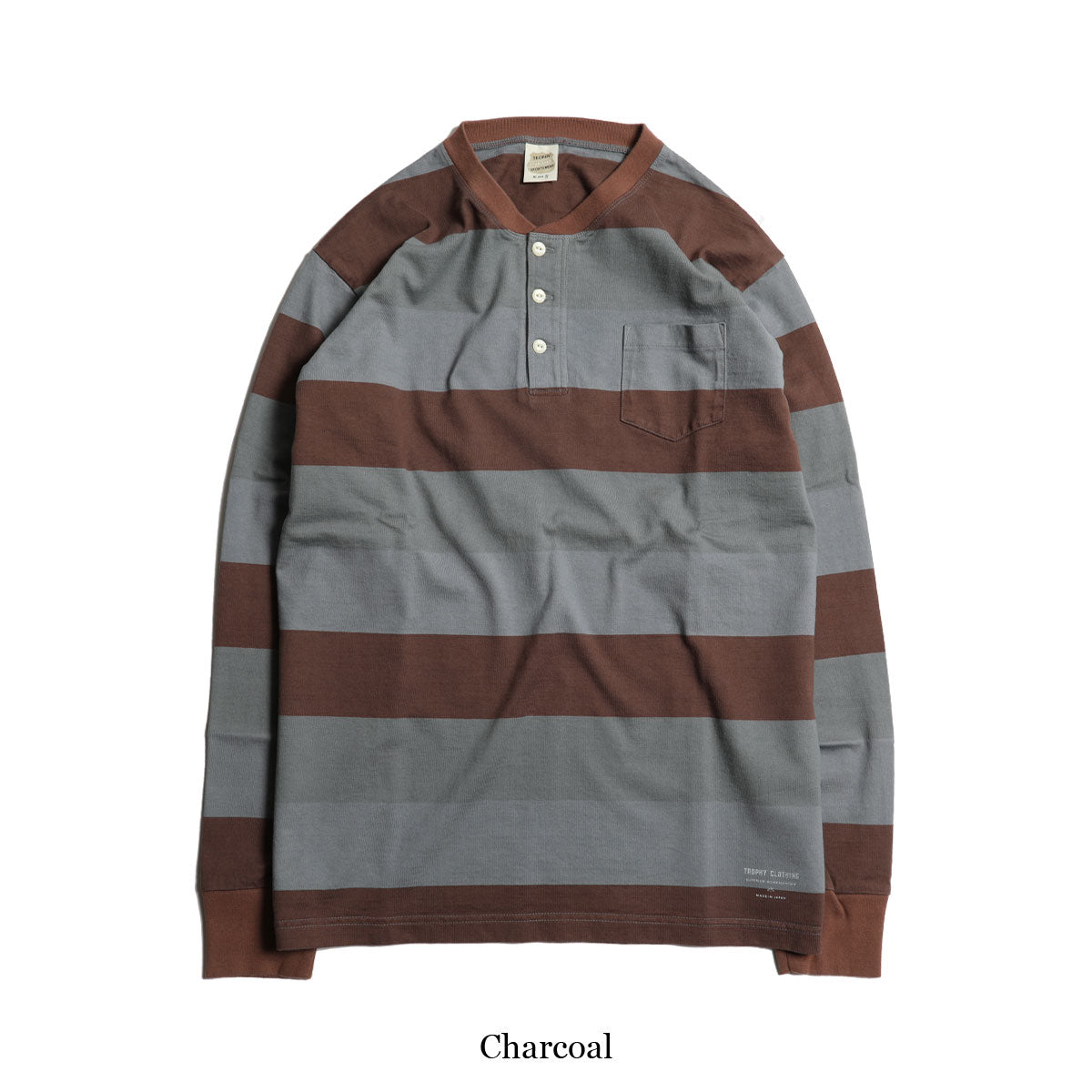 OD 3 Color Henley Wide Border L/S Tee / TR25AW-201