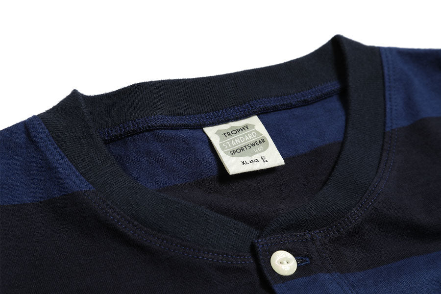 OD 3 Color Henley Wide Border S/S Tee / TR25SS-210