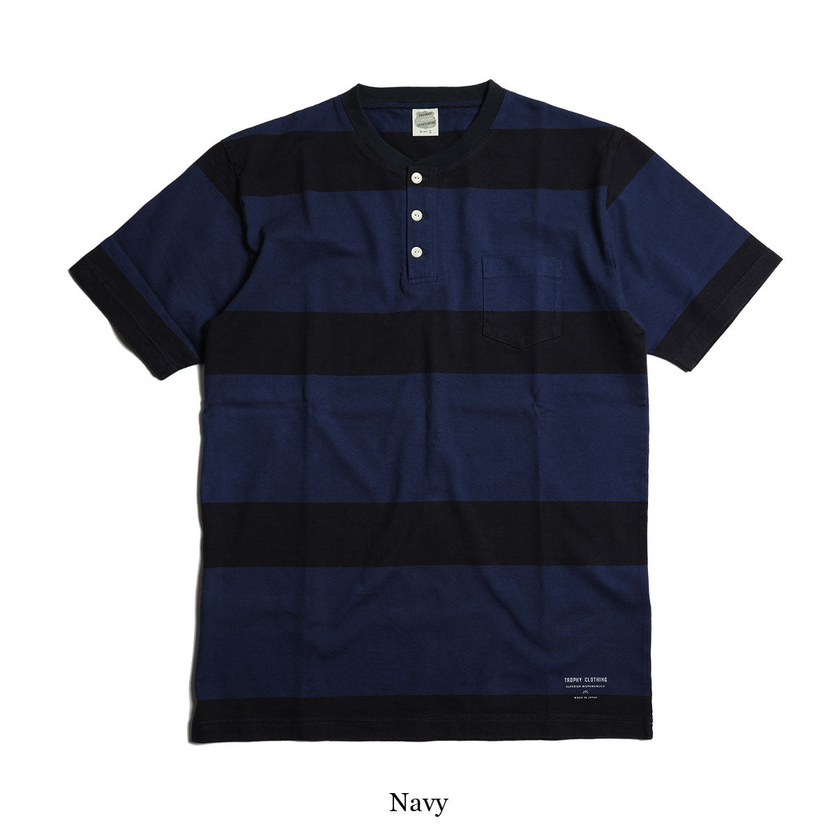 OD 3 Color Henley Wide Border S/S Tee / TR25SS-210