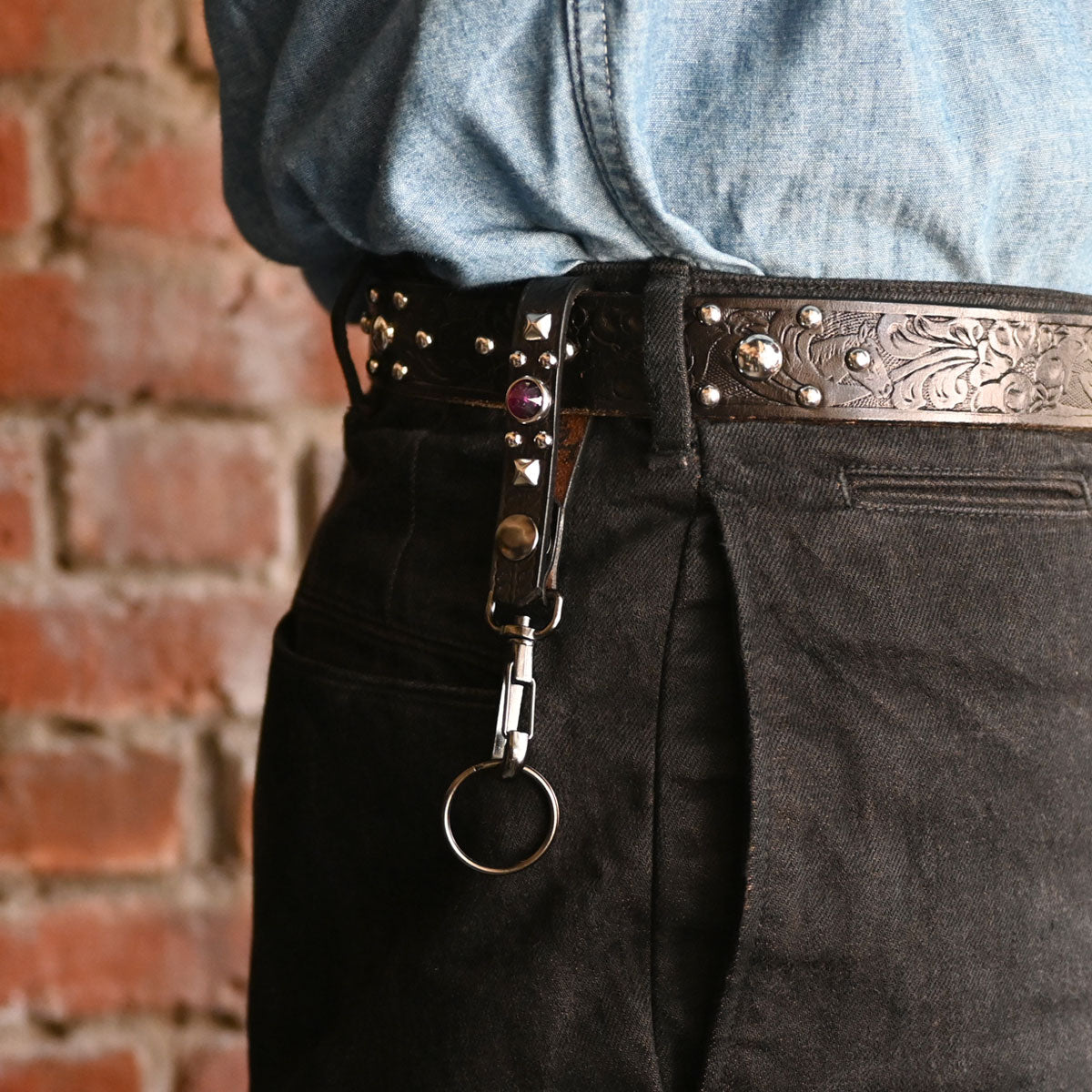 5/8 14mm Studded & Jeweled Key Holder