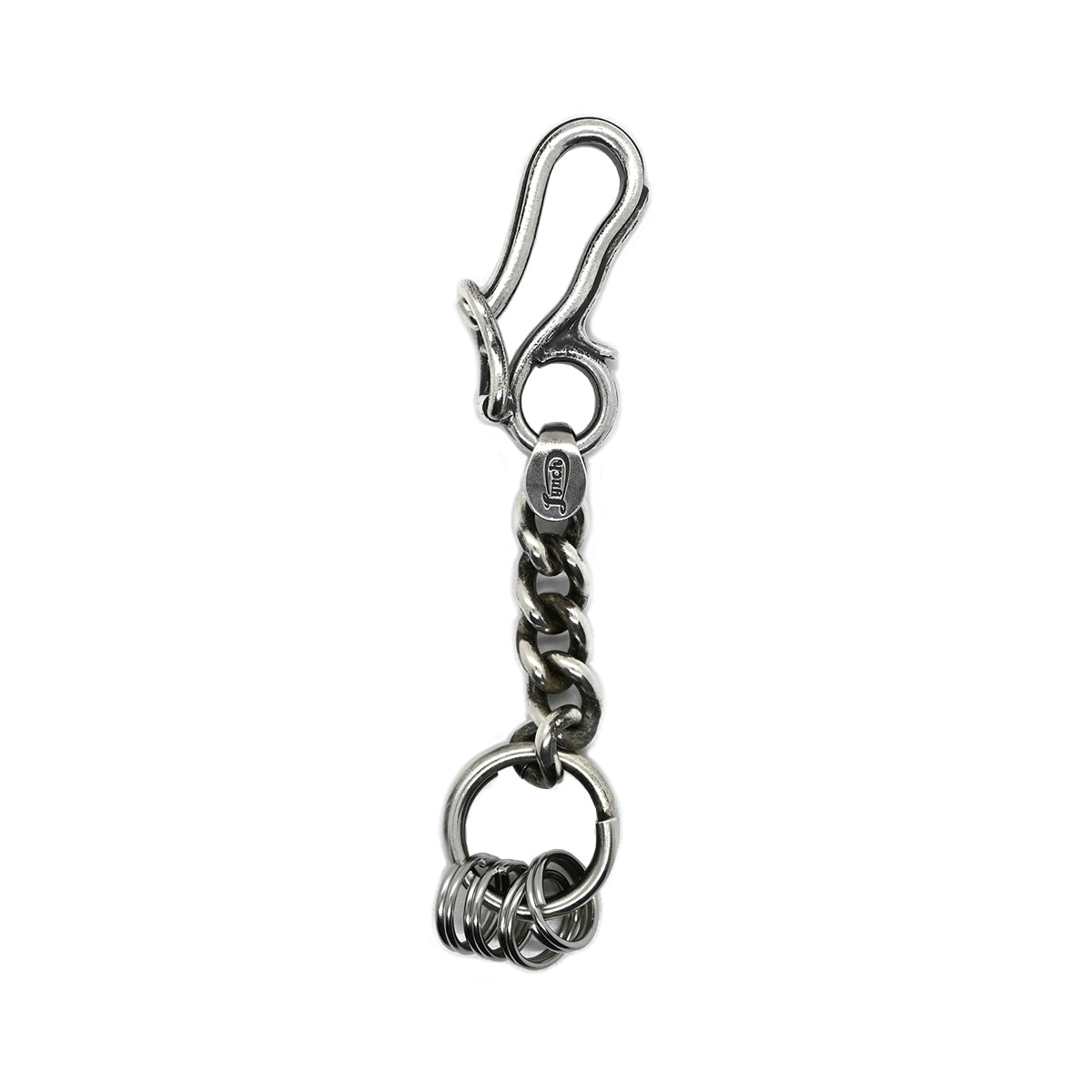"Lynch Silversmith" LNC616 Rib Hook + LNC813L End Cap Long + C350/5cm + LNC804 Key Ring