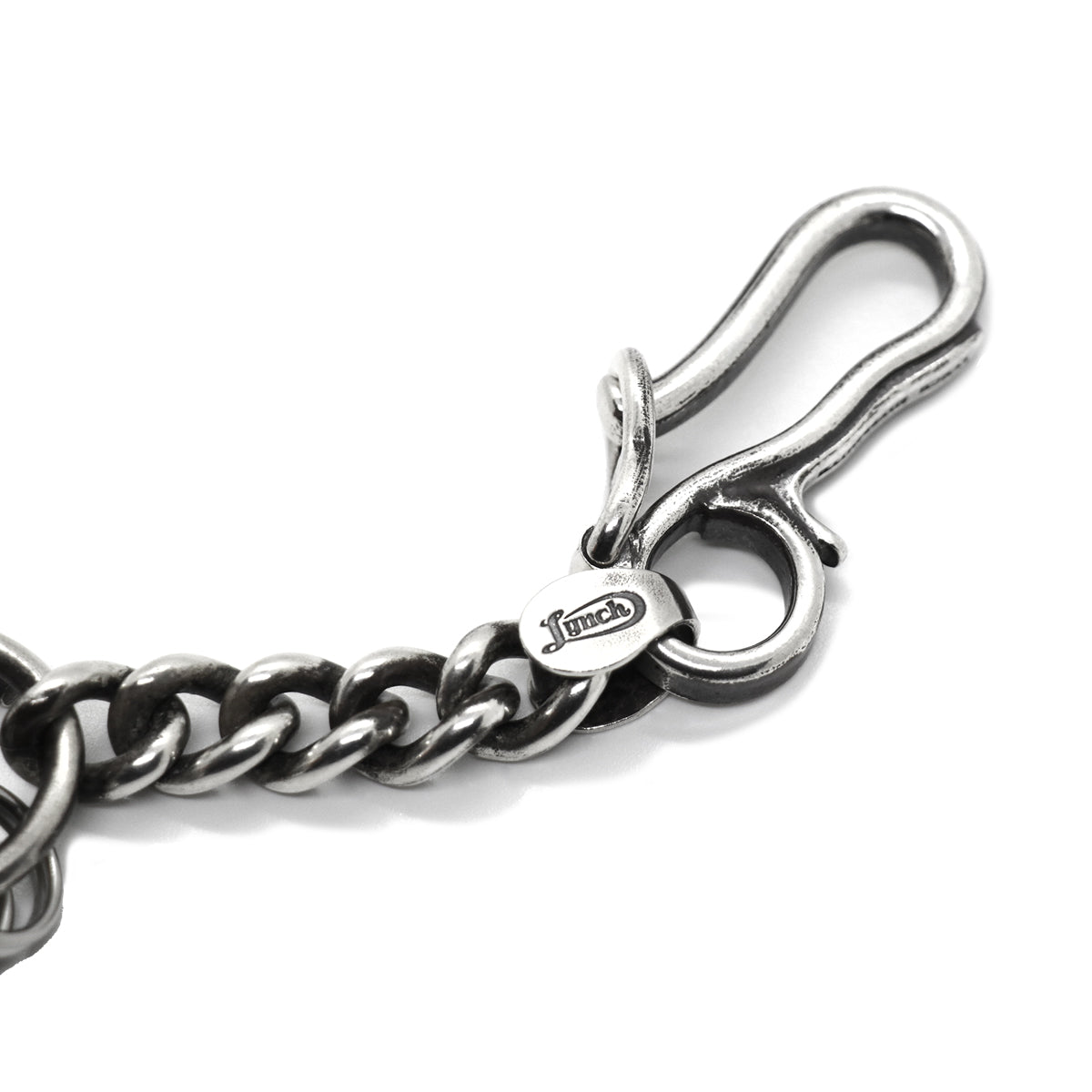 "Lynch Silversmith" LNC616 Rib Hook + LNC813L End Cap Long + C350/5cm + LNC804 Key Ring