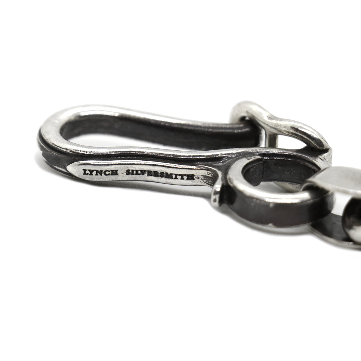 "Lynch Silversmith" LNC616 Rib Hook + LNC813L End Cap Long + C350/5cm + LNC804 Key Ring