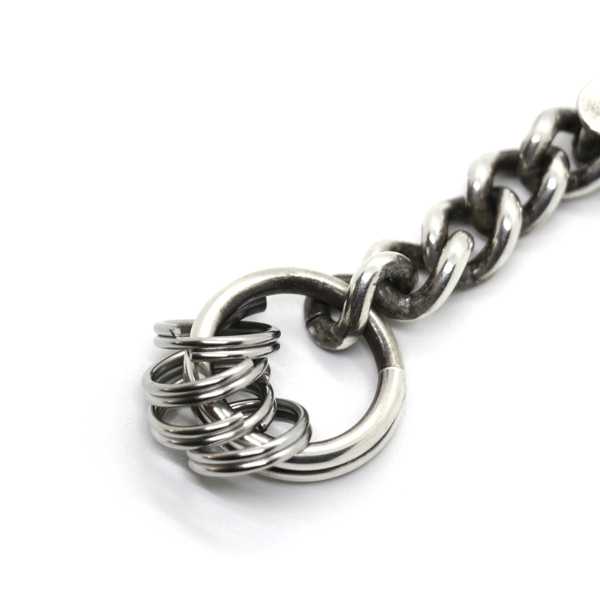 "Lynch Silversmith" LNC616 Rib Hook + LNC813L End Cap Long + C350/5cm + LNC804 Key Ring