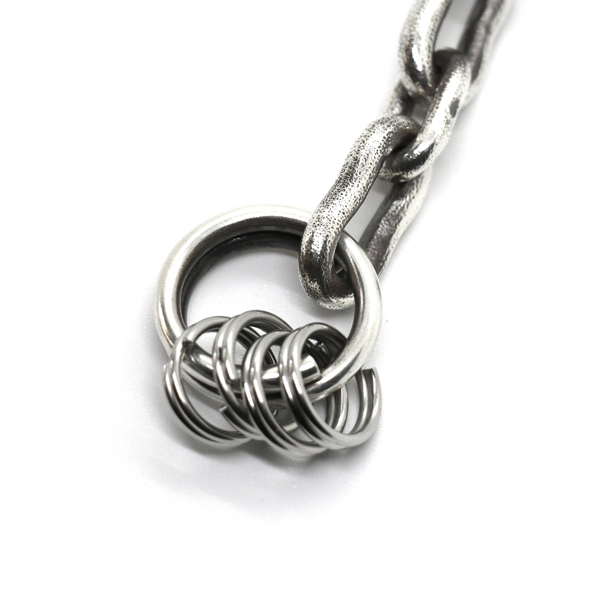 "Lynch Silversmith" LNC613 Grab + LNC409 Dog Bone (L) 2pcs + LNC410 Dog Bone (S) 1pc + LNC804 Key Ring