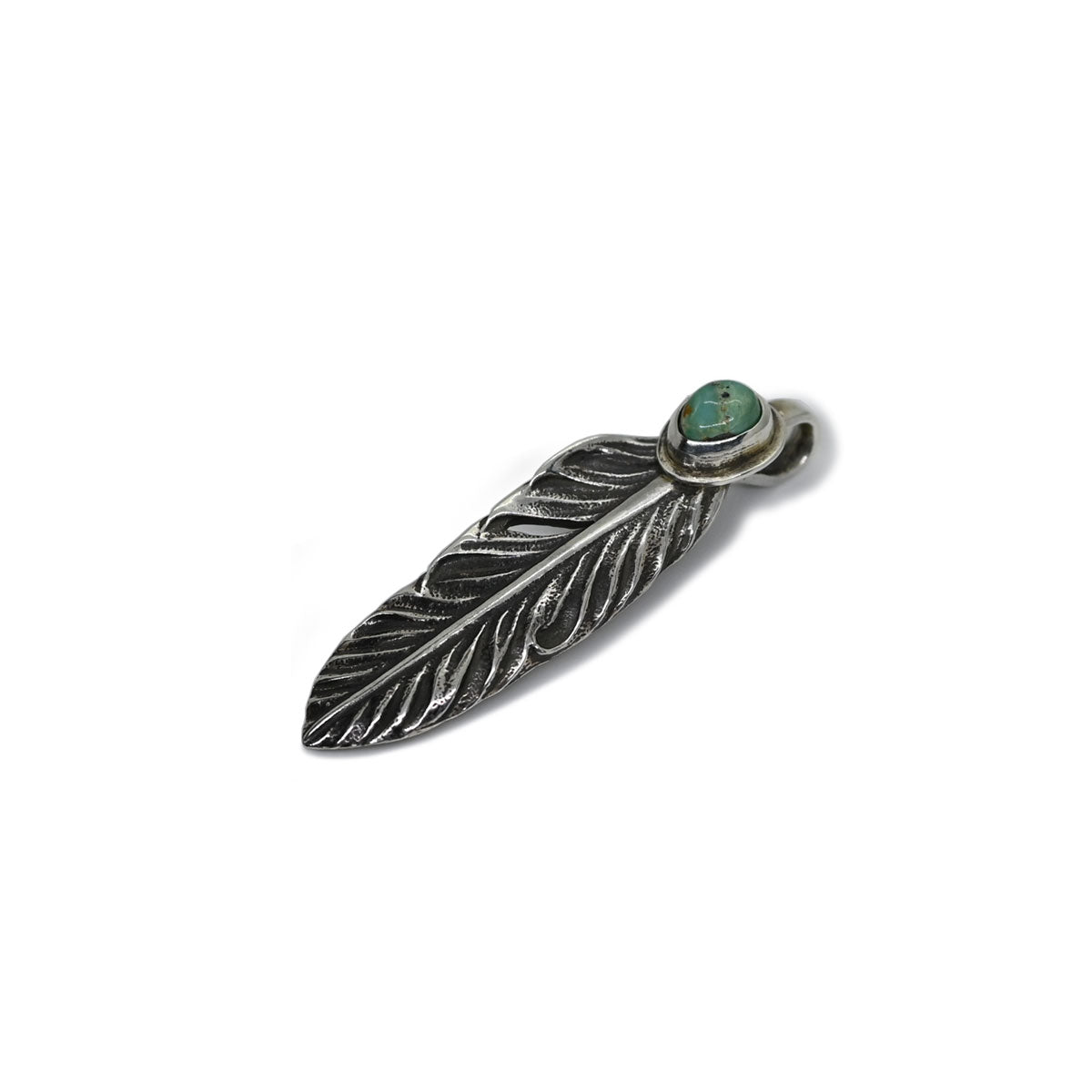 "Lynch Silversmith" Turquoise Feather(S) Unknown(UK17)