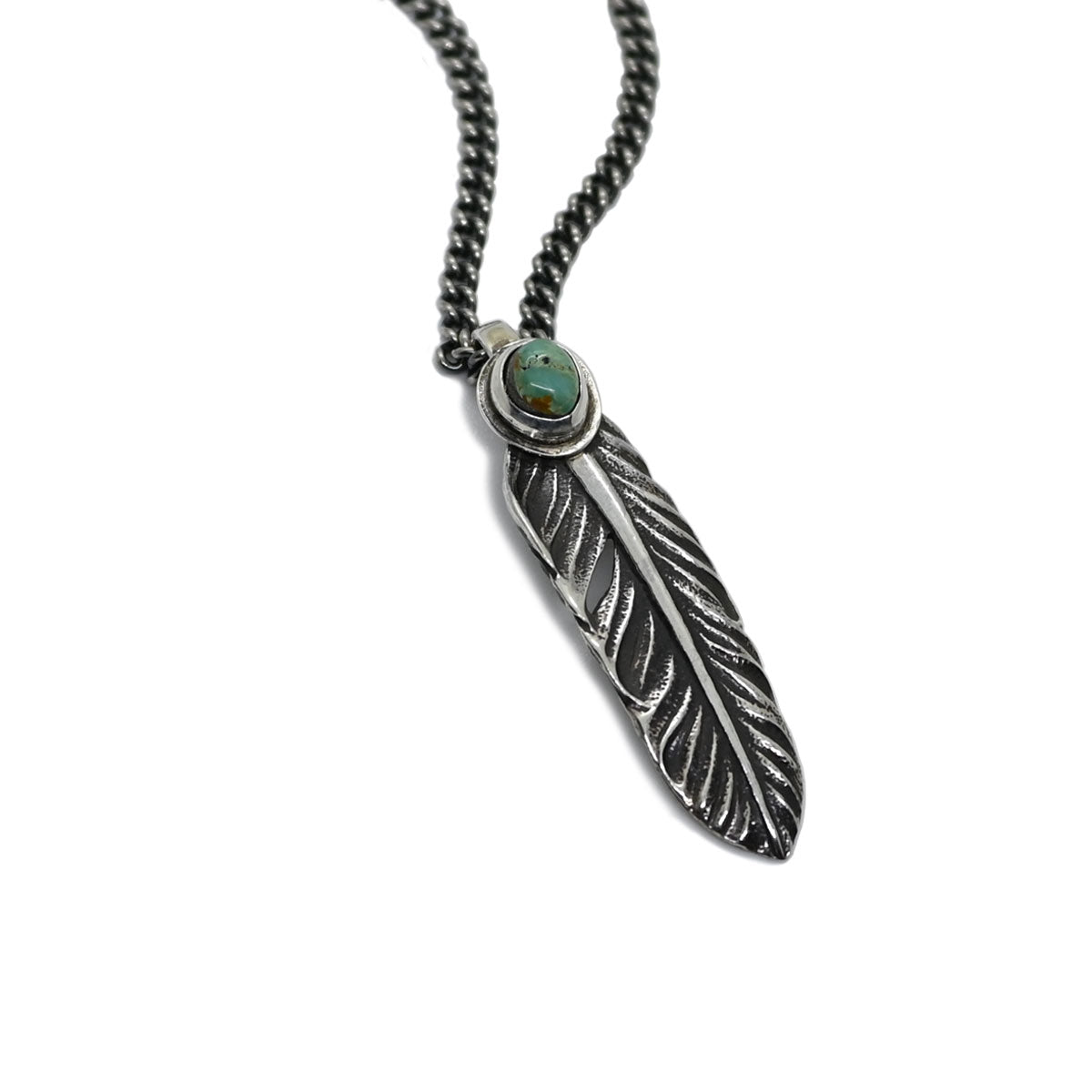 "Lynch Silversmith" Turquoise Feather(S) Unknown(UK17)