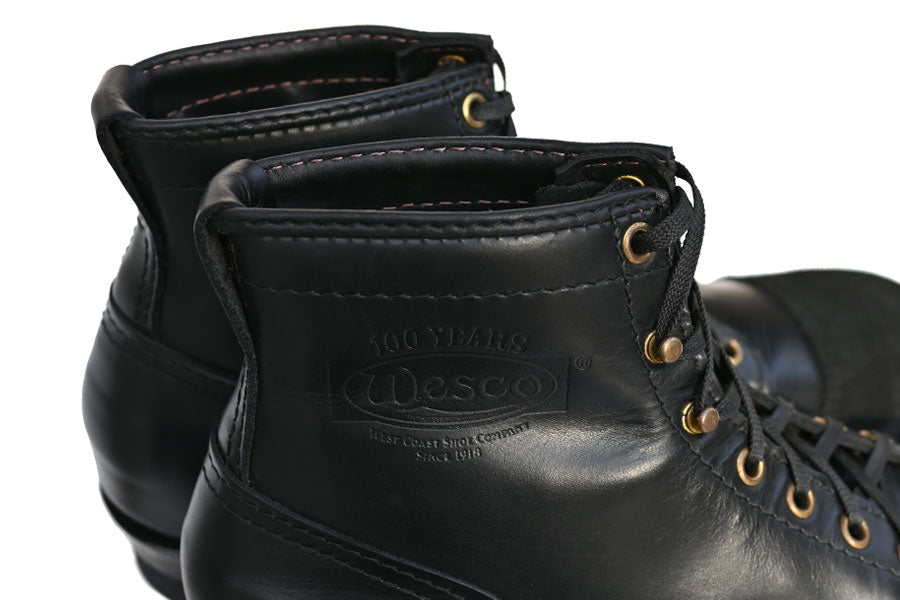 WESCO HENDRIK / Black Tie Domain 7"Height #705 Black Sole Roughout Toe Caps