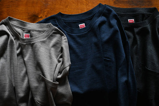 Breath Wool Pocket L/S Tee