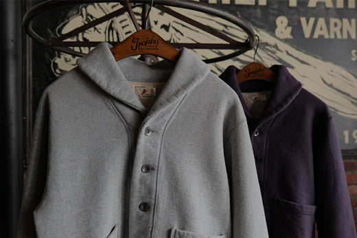 Loop Wheel Shawl Collar Button Jacket
