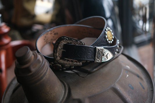 Rawhide Studded & Jeweled Belt Lot.414