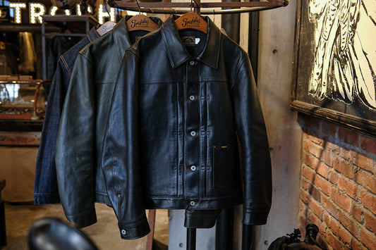 Genuine Horsehide Button Jacket