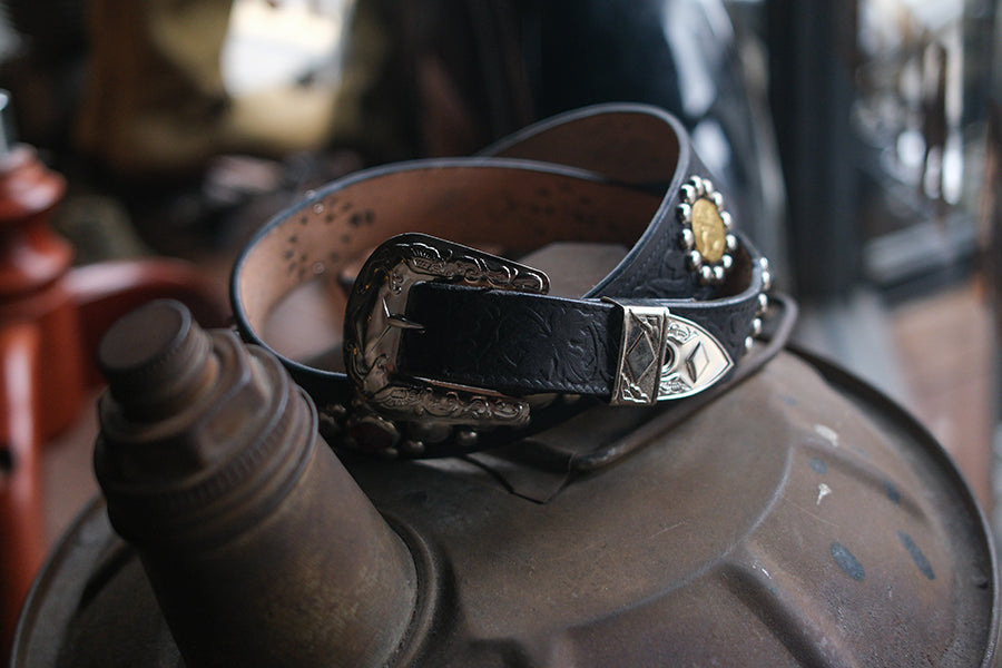 Rawhide Studded & Jeweled Belt Lot.414