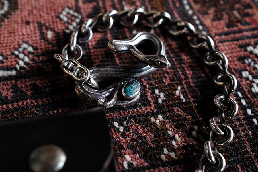 Turquoise Custom Venom Twist(M) Wallet Chain