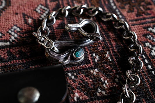 Turquoise Custom Venom Twist(M) Wallet Chain