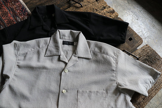 "MONOCHROME" Utility Shadow Check S/S Shirt