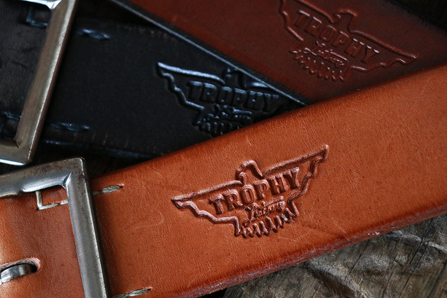 Industrial Iron Buckle Leather Belt