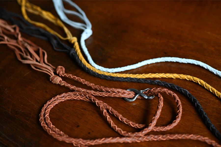 Lynch Silversmith "Leather Rope/Adjuster"