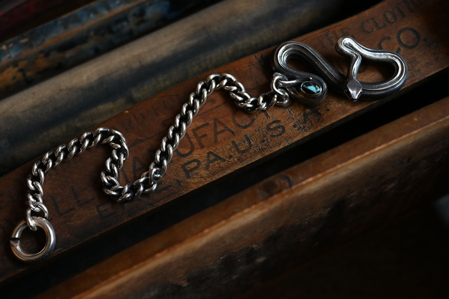 Lynch Silversmith Turquoise Custom Wallet Chain