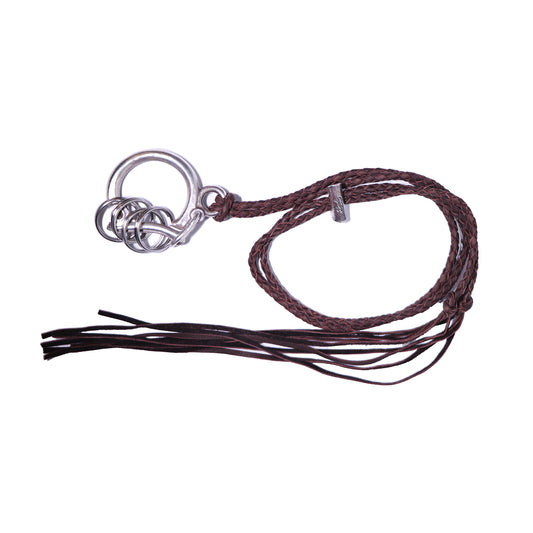 "Lynch Silversmith"LNC819 D-Cuffs + LNC505 Leather Rope + LNC815 Adjuster