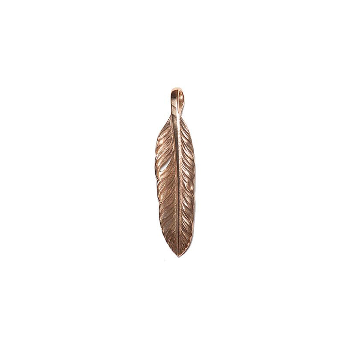"Lynch Silversmith" Pink Gold Feather (M)