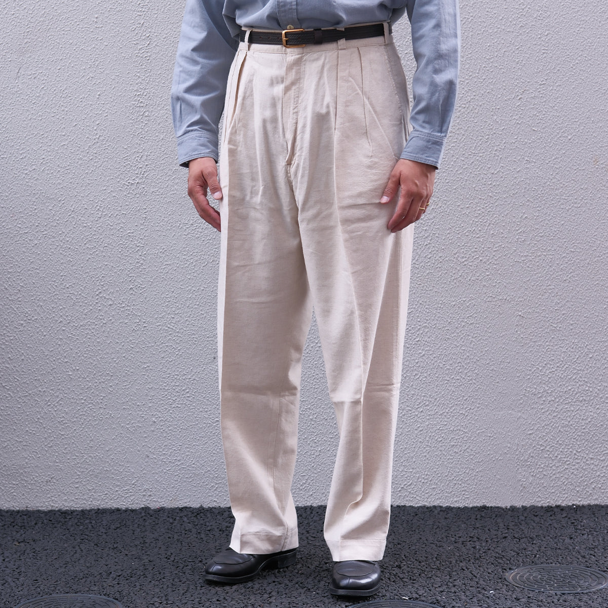 Havana 2 Pleats Slacks / TR26SS-601