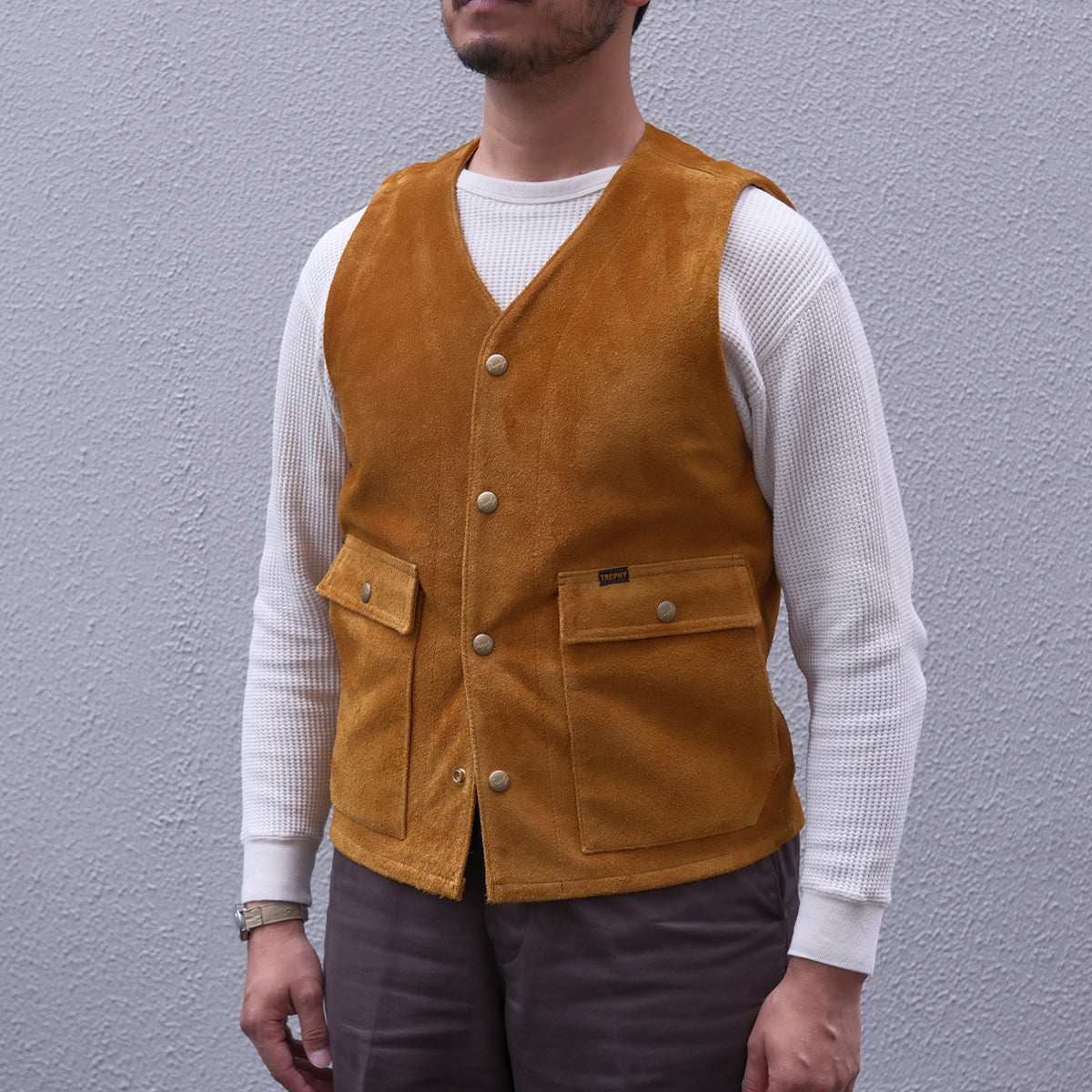 Rancher Steerhide Vest / TRL-07 – TROPHY GENERAL STORE