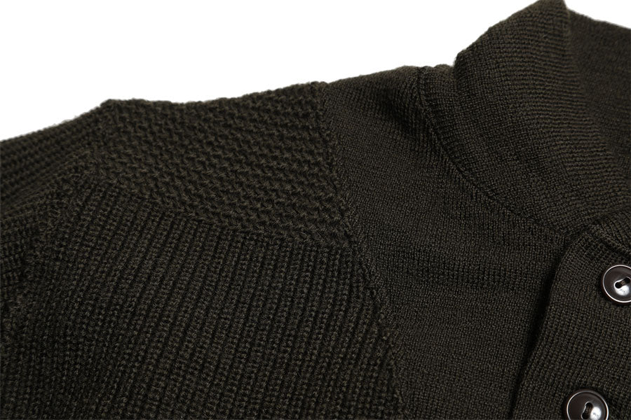 Army Button High Neck Knit / TR25AW-208