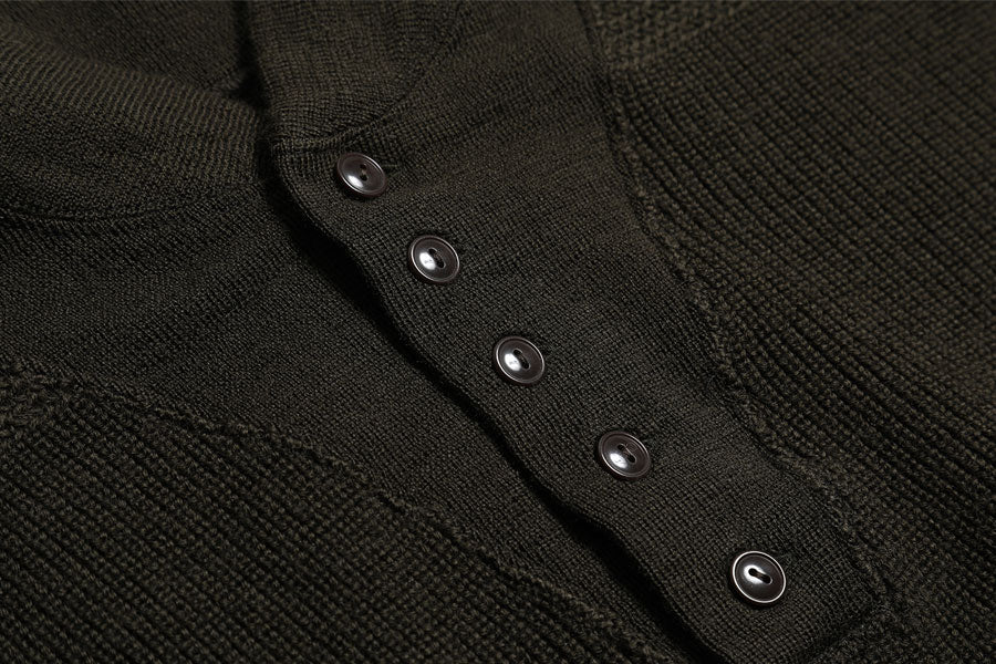 Army Button High Neck Knit / TR25AW-208